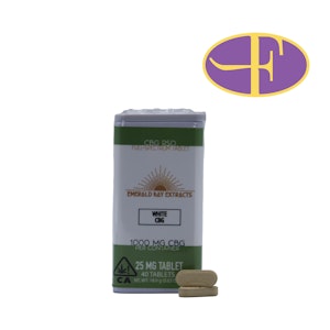 EMERALD BAY EXTRACTS - White CBG RSO Tablets (40pk)