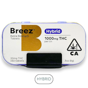 Breez - Extra Strength Hybrid - Tablets - 50ct - 1000mg