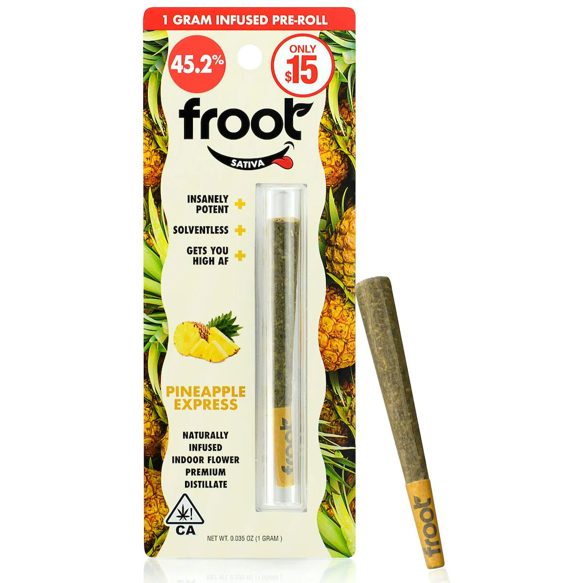Froot - [Froot] Infused Preroll - 1g - Pineapple Express (S) Main Image