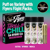 CLAYBOURNE CO: Thrill And Chill 3 Strain Flight Pack - 3g (I/H/S)