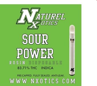 Naturel Xotics - Natural Xotics Sour Power | Live Rosin AIO Vape | .5g