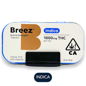 BREEZ - Breez - Extra Strength - Indica - Tablets - 50ct - 1000mg