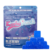 Kushy Punch - Indica Blueberry INDIVIDUAL GUMMIES 100MG