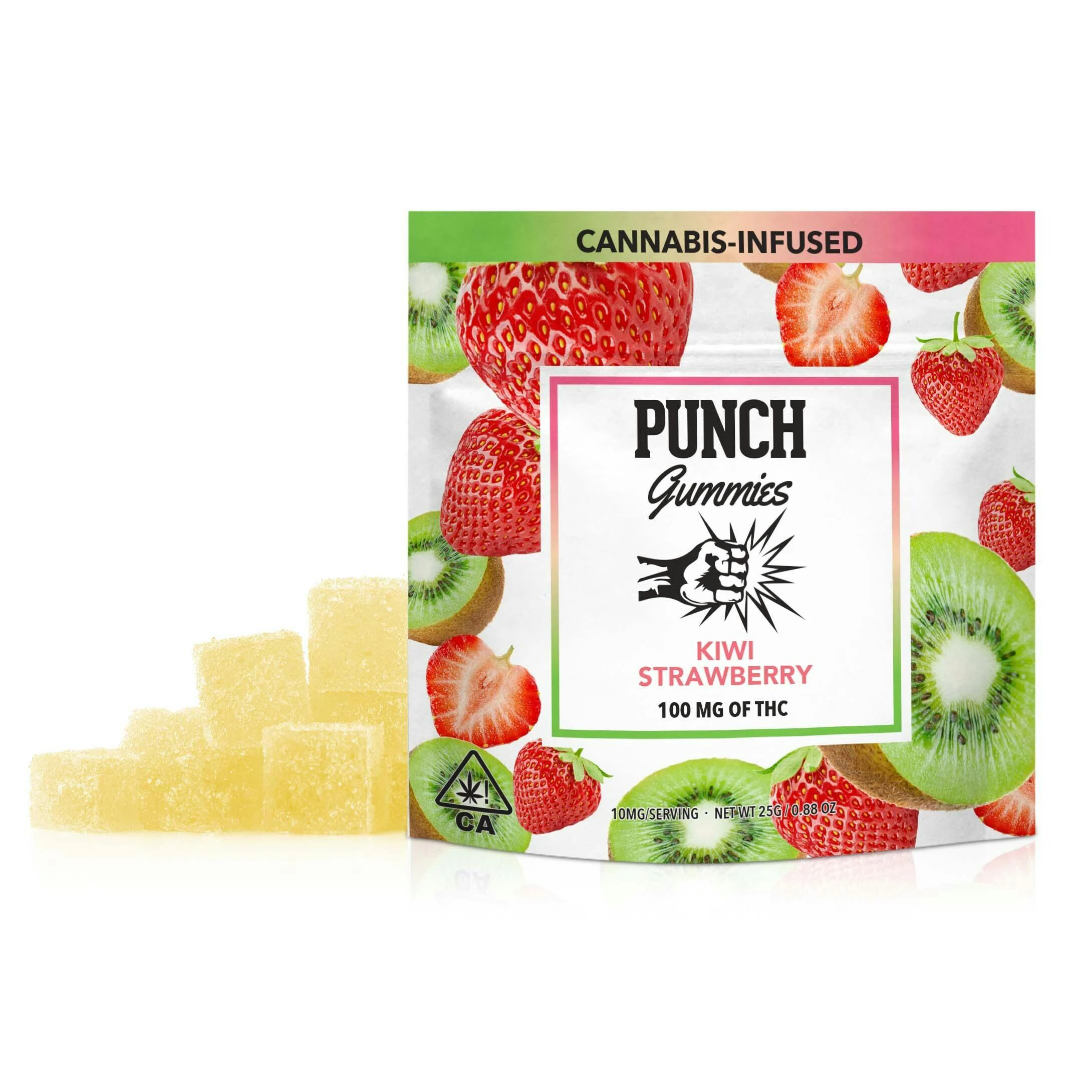 Punch Edibles & Extracts - Punch Edibles & Extracts | Kiwi Strawberry Gummies 100mg Main Image