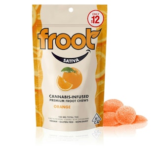 Froot - Froot Orange Tangie Gummies - 100mg 10mg x 10pc