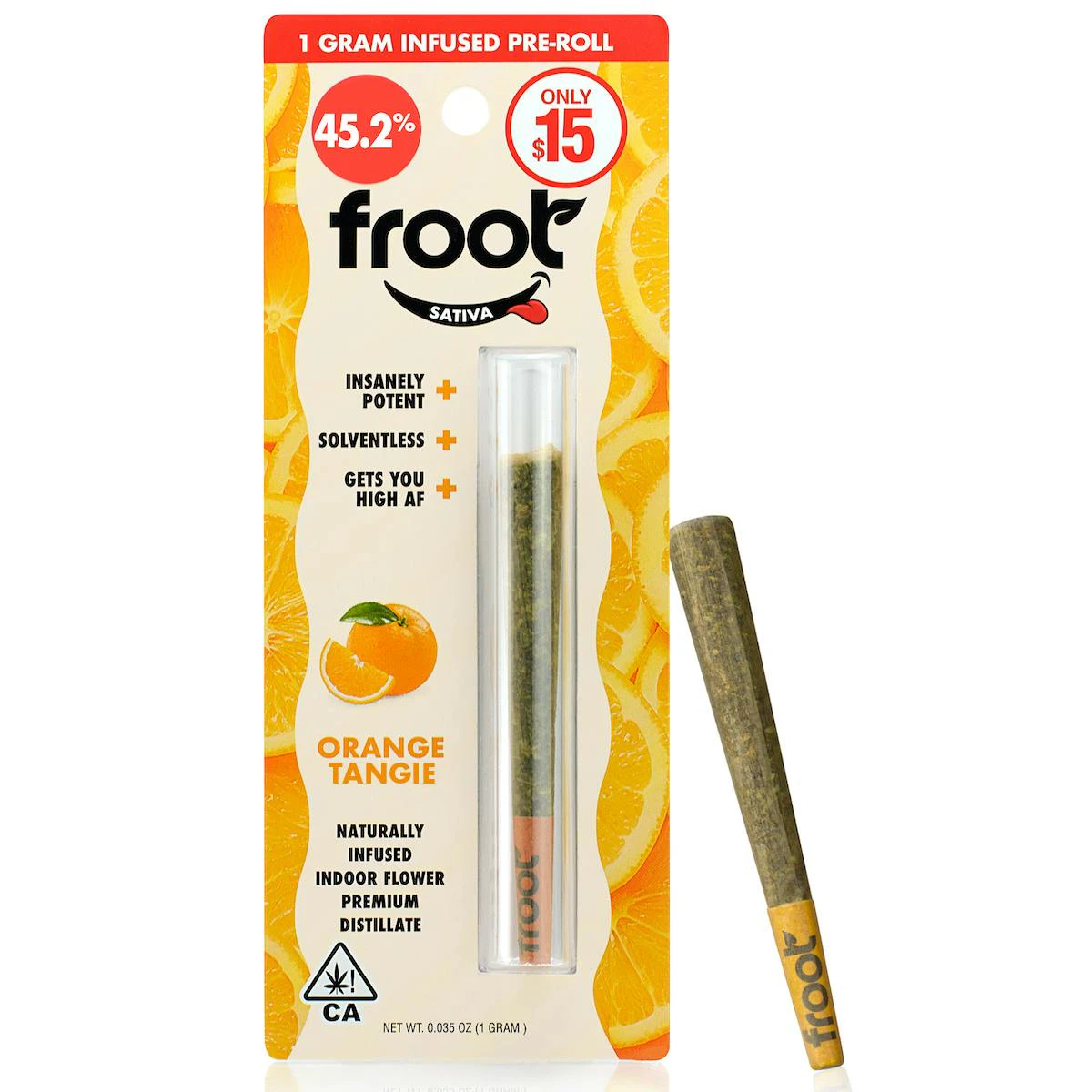 Froot - [Froot] Infused Preroll - 1g - Orange Tangie (S) Main Image