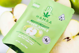 Hamsa |Promo Green Apple | 100mg THC Certified Kosher Nano Gummies