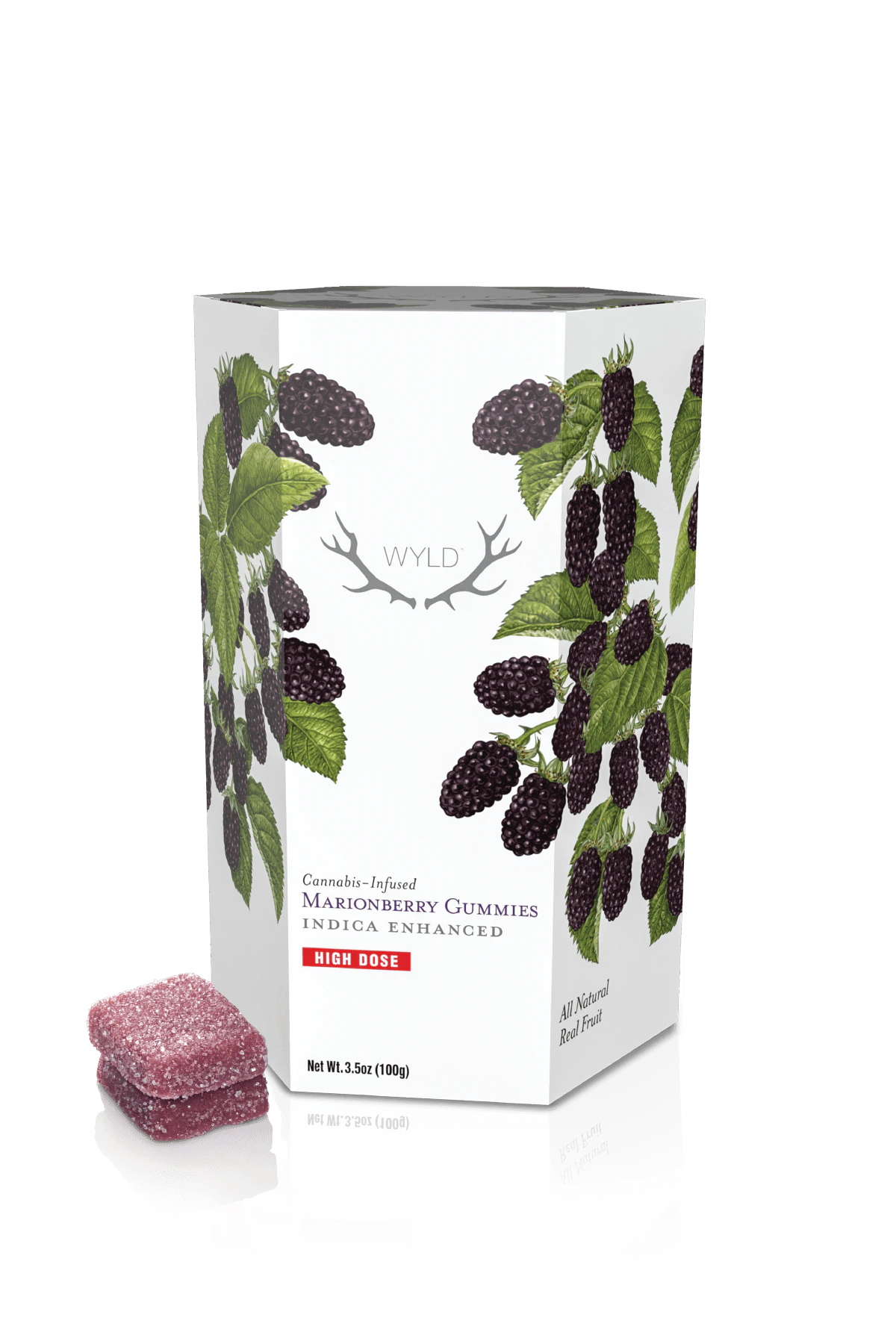 WYLD - *HIGH DOSE* Marionberry Indica Enhanced Gummies | 1000mg Main Image