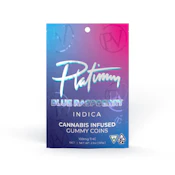 Platinum Vape - Blue Raz - 100mg Gummies