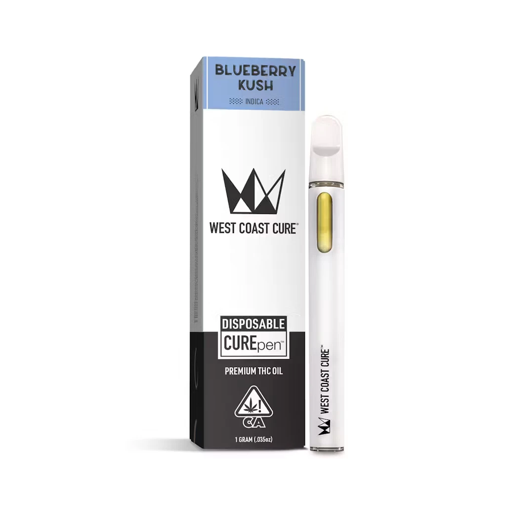 West Coast Cure - WCC Blueberry Kush 1g Disposable Main Image