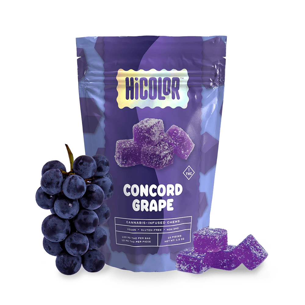 HiCOLOR - HiColor | 10pk 10mg Chews | Concord Grape Main Image