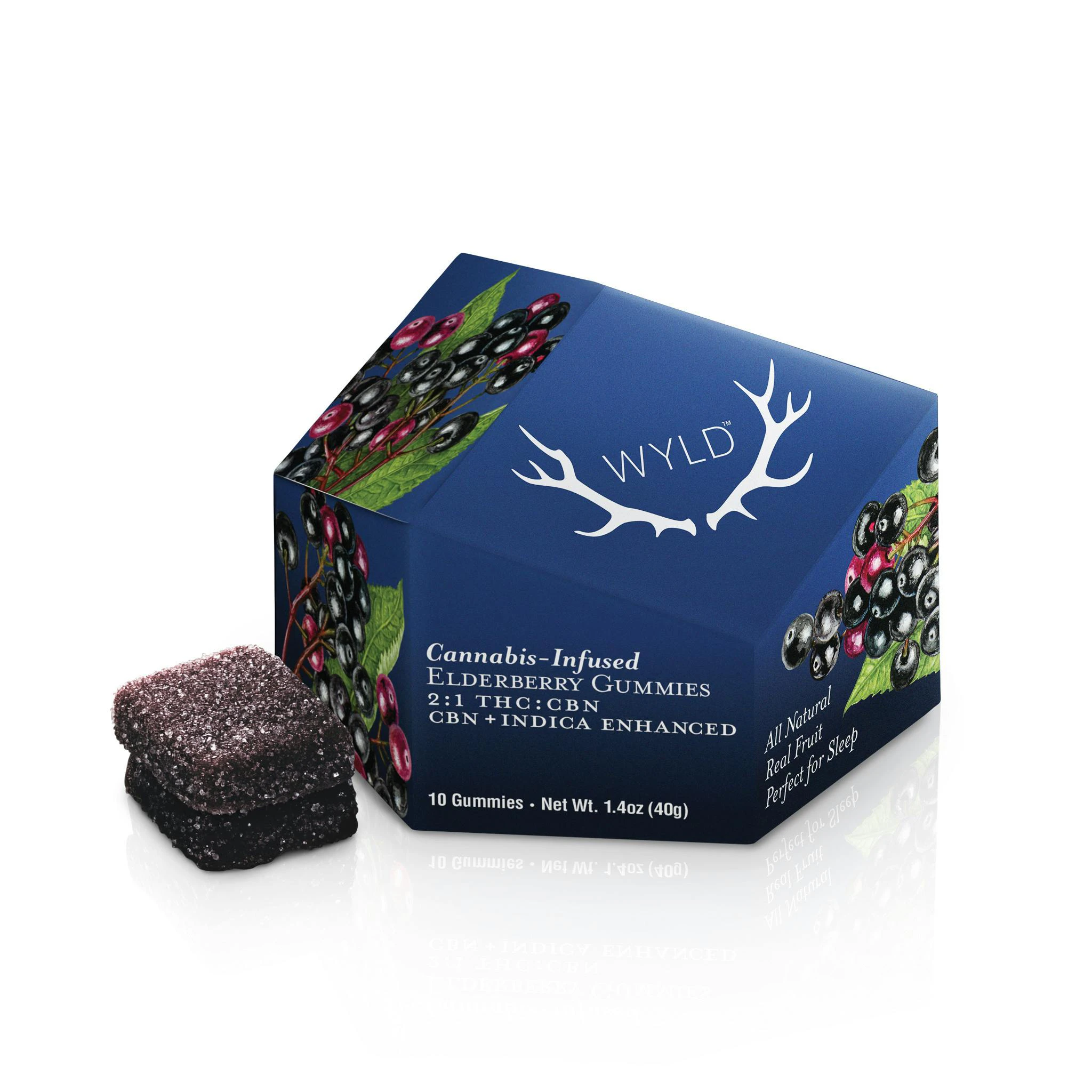 WYLD - WYLD - Edibles - Gummies - Elderberry 2:1 THC:CBN - 100mg Main Image