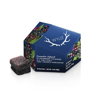 WYLD - Elderberry 2:1 CBN + Indica Enhanced Gummies | 100mg:50mg