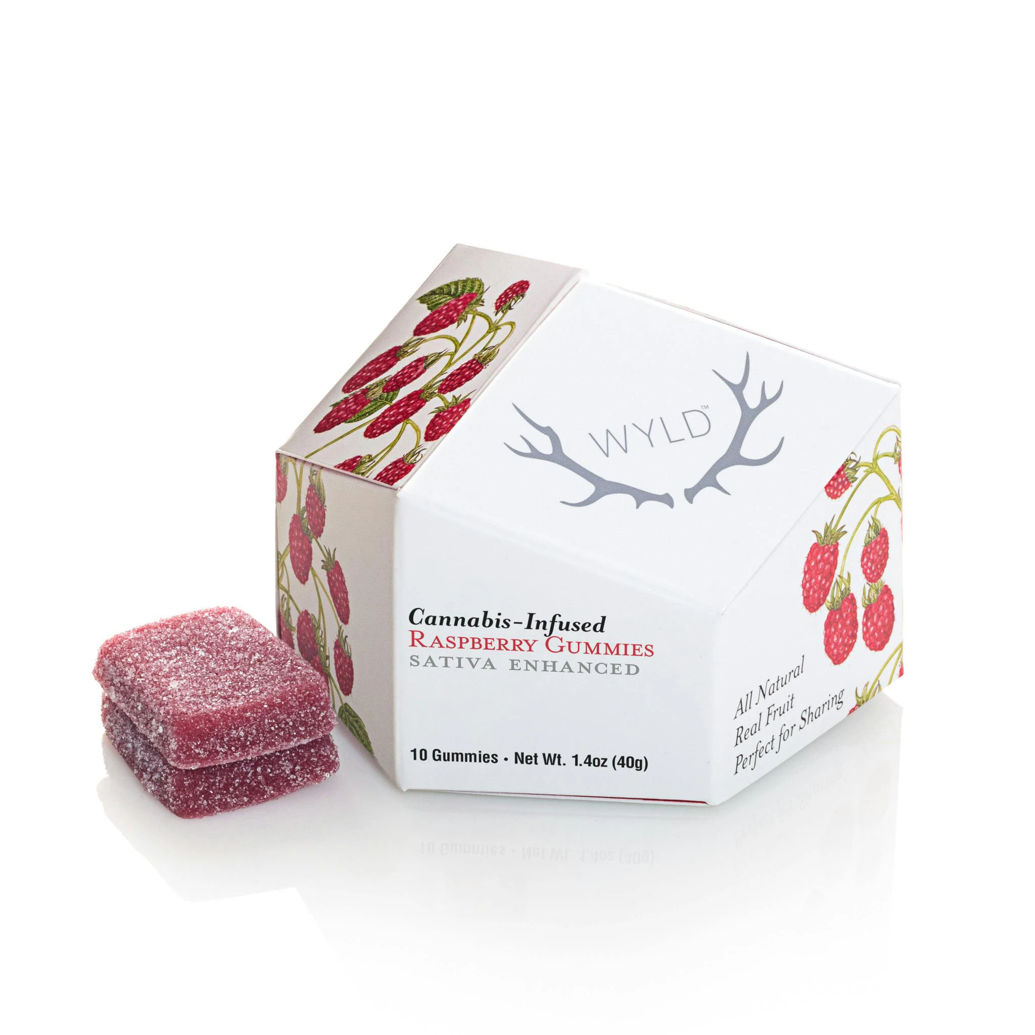 WYLD - WYLD | Raspberry | Sativa Enhanced Gummies | 100mg Main Image