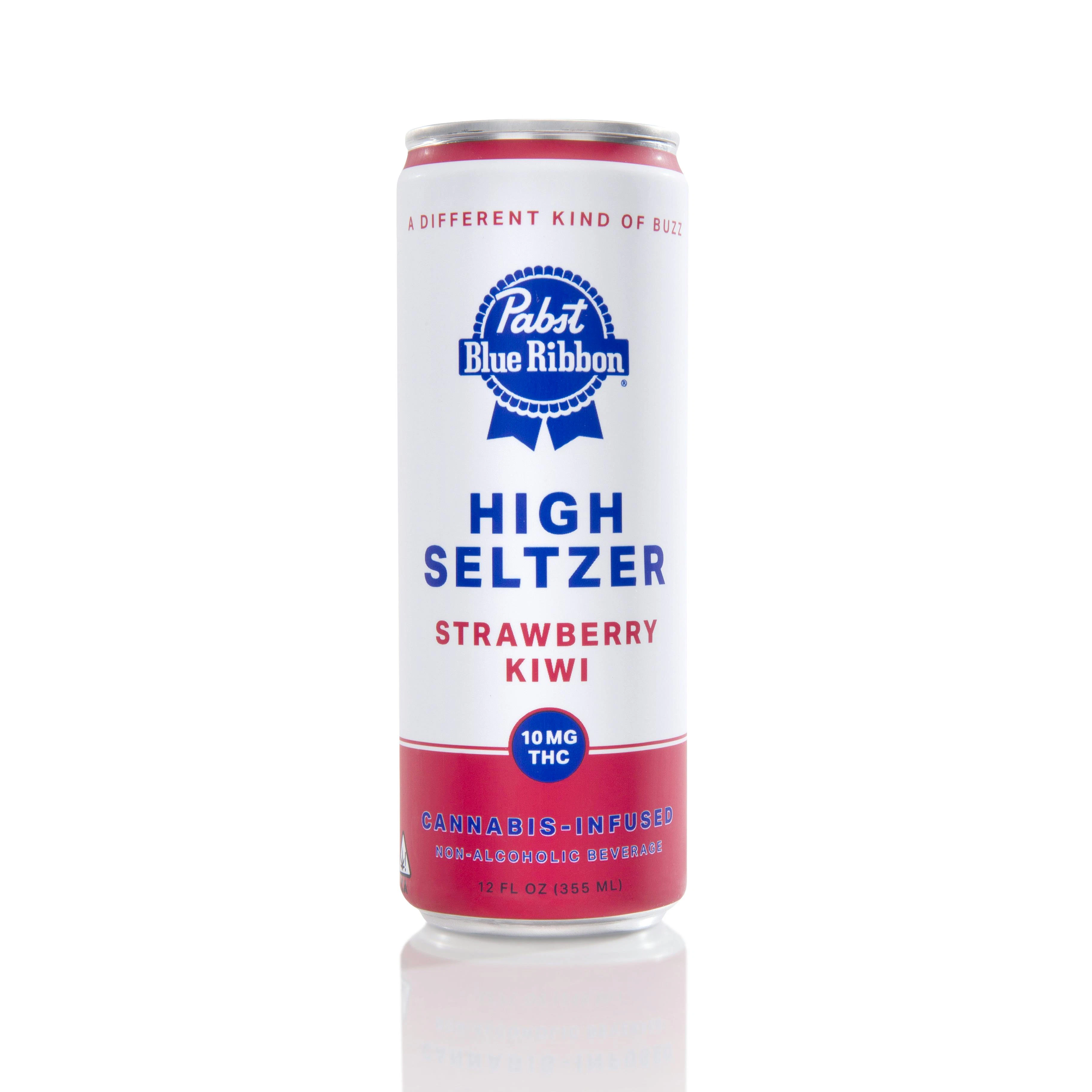 Pabst (PBR) - PBR Infused Seltzer High Strawberry Kiwi 10mg Single Can, LP District 11 Inc. Main Image
