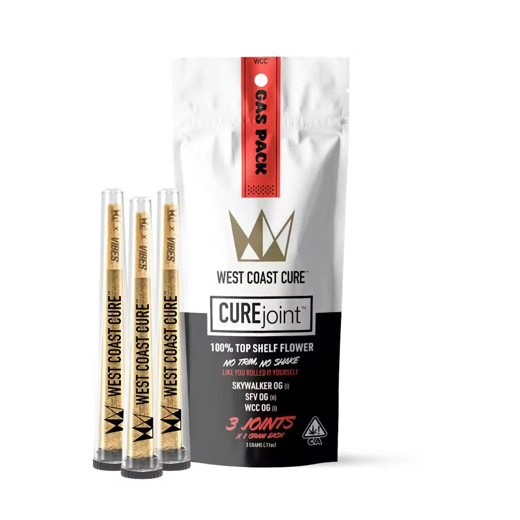 West Coast Cure - WCC Gas Pack 3 pack Prerolls Main Image