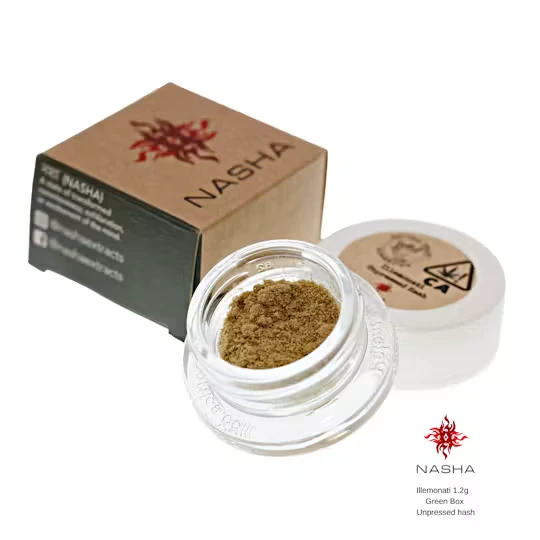 NASHA - Nasha Green Unpressed Hash 1.2g Illemonati Main Image