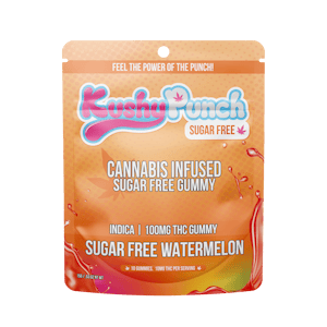 KUSHY PUNCH - Kushy Punch - SUGAR FREE Indica Watermelon Gummy 100mg