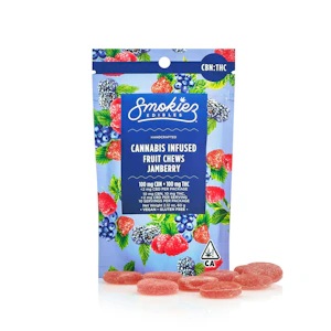 Smokiez Edibles - Jamberry 100mg CBN : 100mg THC 1:1 Fruit Chews