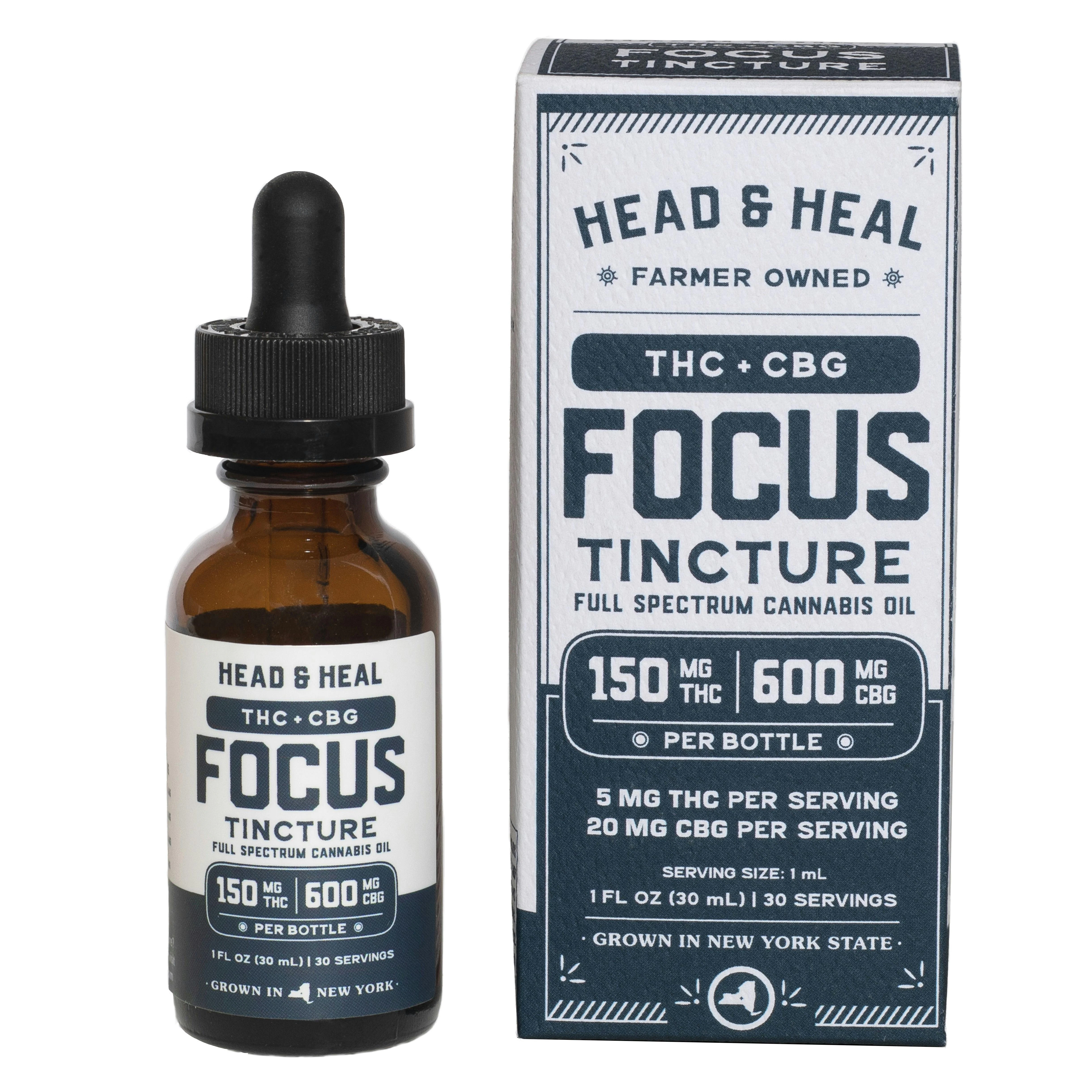 Head & Heal - Head & Heal | Focus Tincture | THC:CBG | 1oz Main Image