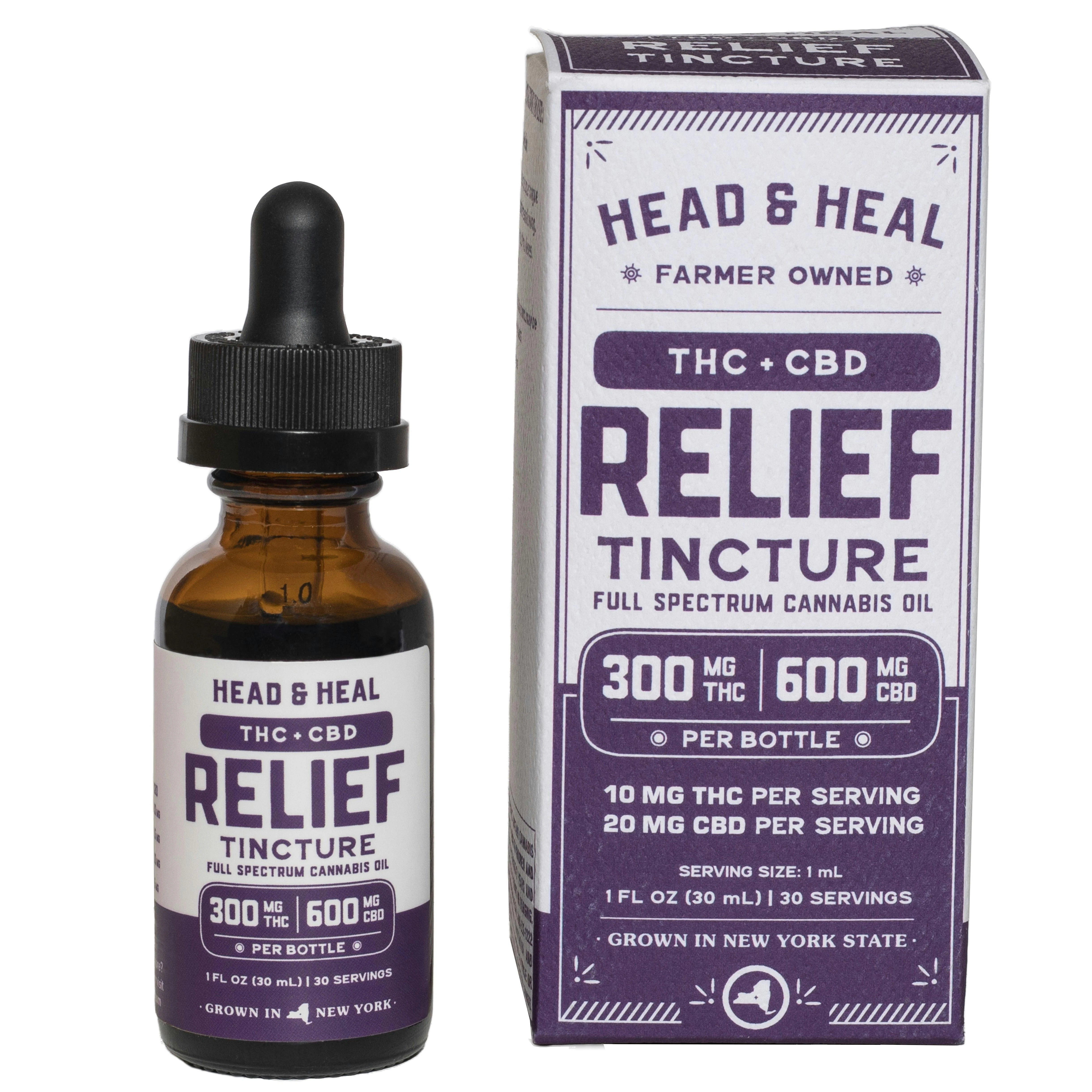 Head & Heal - Relief - 300mg THC 600mg CBD Main Image