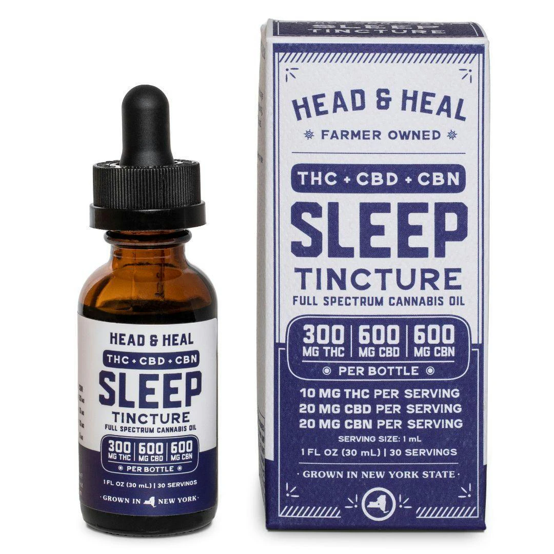 Head & Heal - Sleep - 300mg THC 600mg CBD 600mg Tincture Main Image