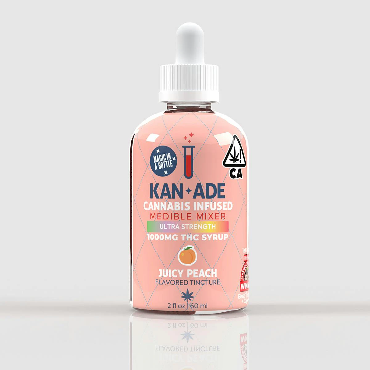 Kan+Ade - Juicy Peach | 1000mg | Syrup | Kanade Main Image