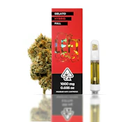 Left Coast Premium THC Cartridge 1G Gelato