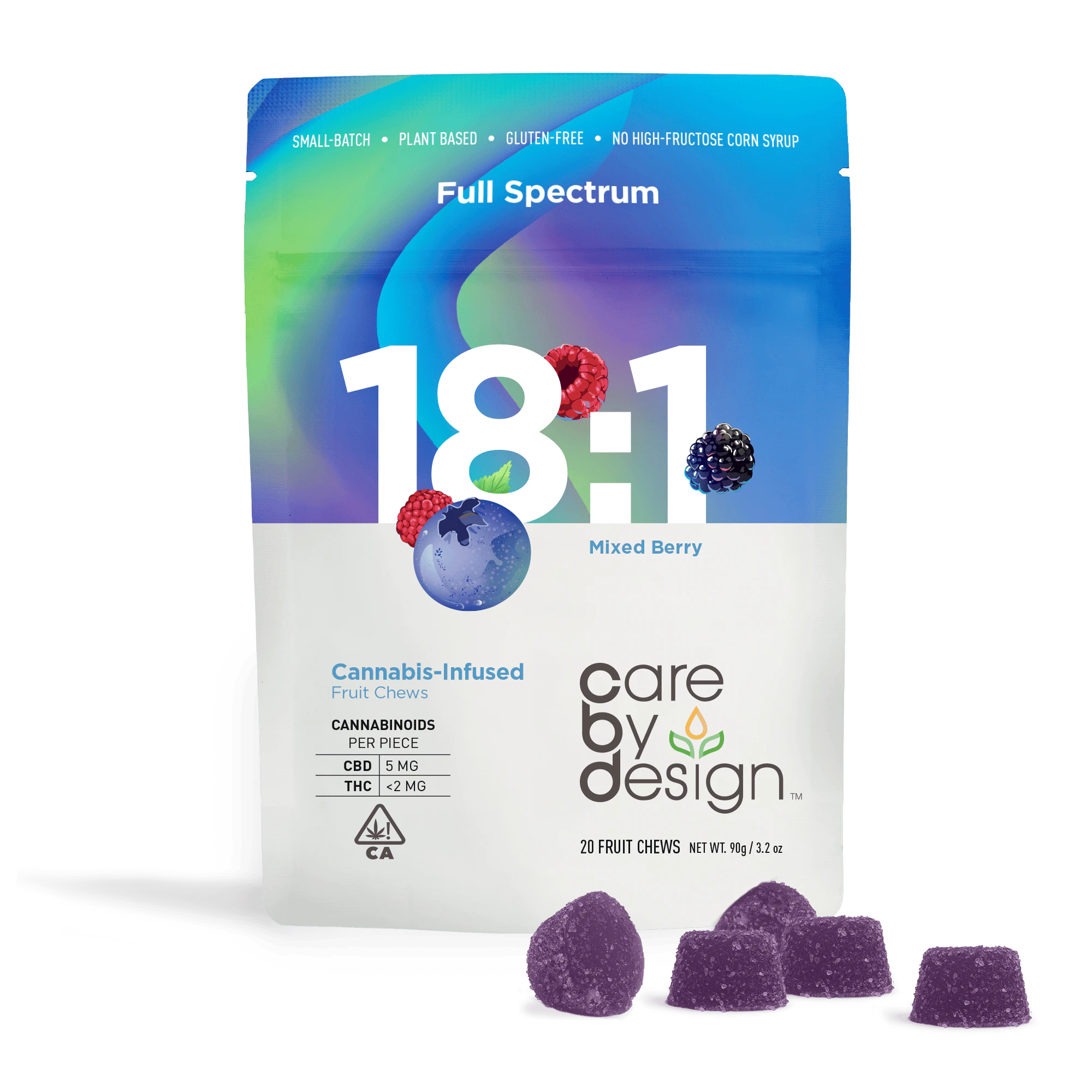 Care By Design - Care By Design - 18:1 CBD Mixed Berry - Gummies -  112mg Main Image