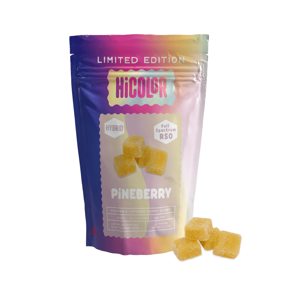HiCOLOR - Pineberry RSO Gummies [10pk] Main Image