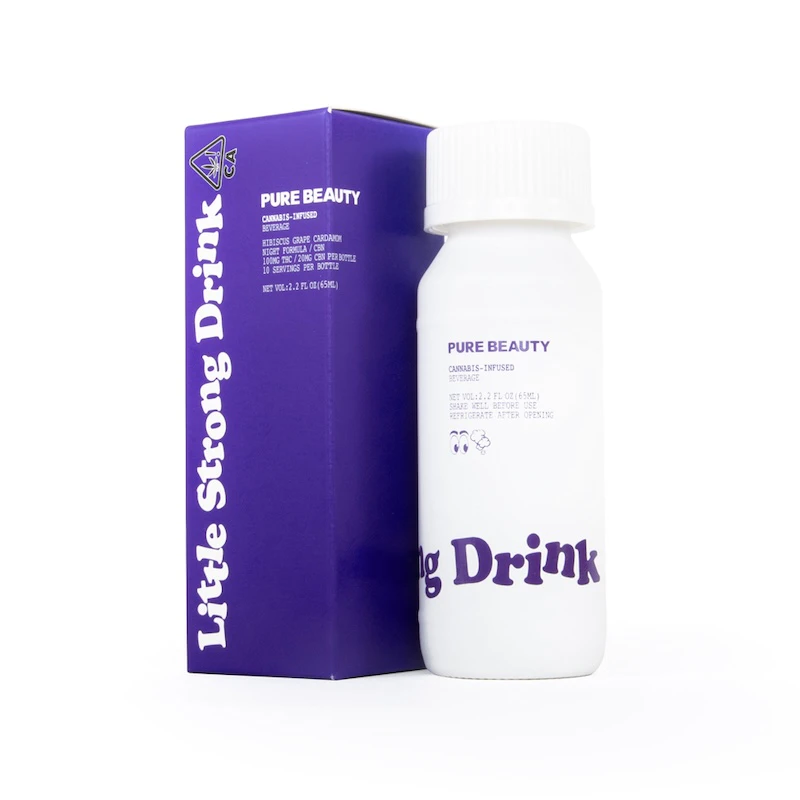 Pure Beauty - Nightime Hibiscus Grape (Little Strong Drink) - 100mg - Pure Beauty Main Image