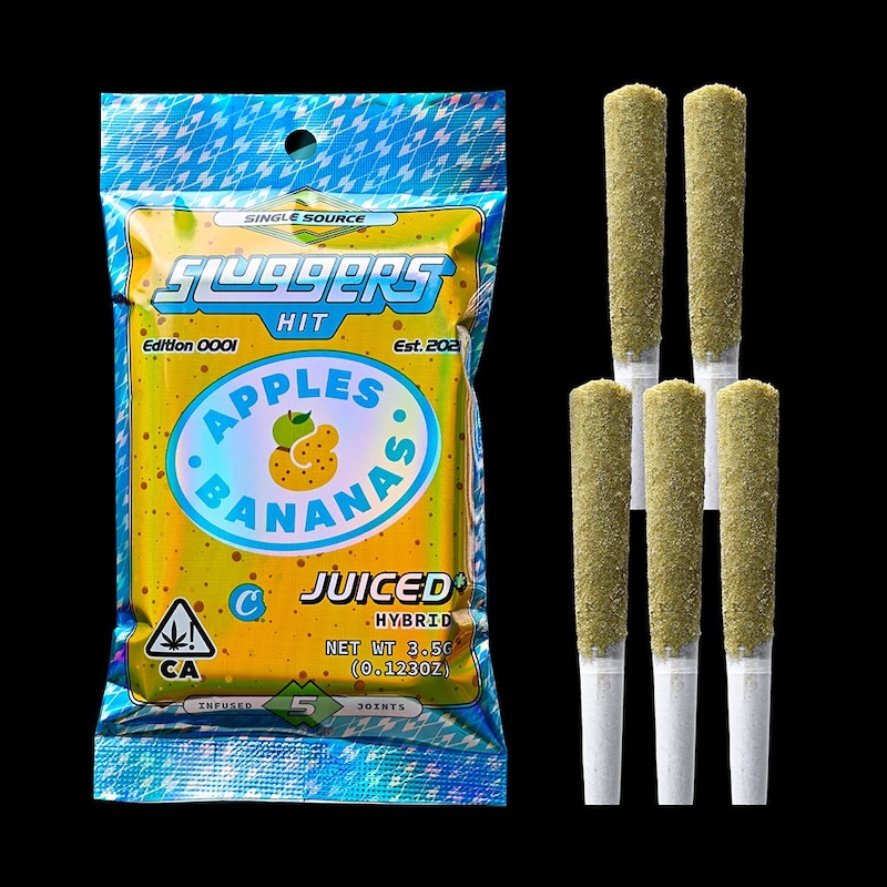 5pk - Apples & Bananas - 3.5g (H) - Sluggers X Cookies -