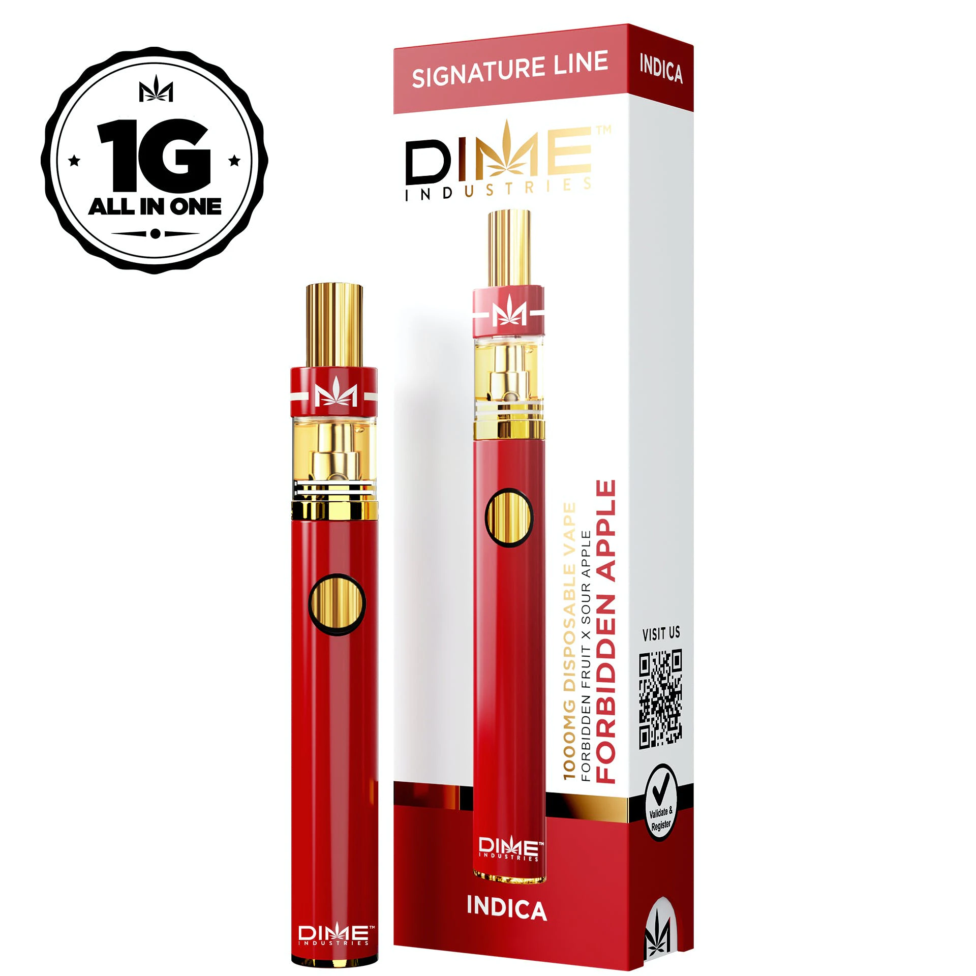 Dime Industries - Dime Industries Forbidden Apple Disposable 1g Main Image