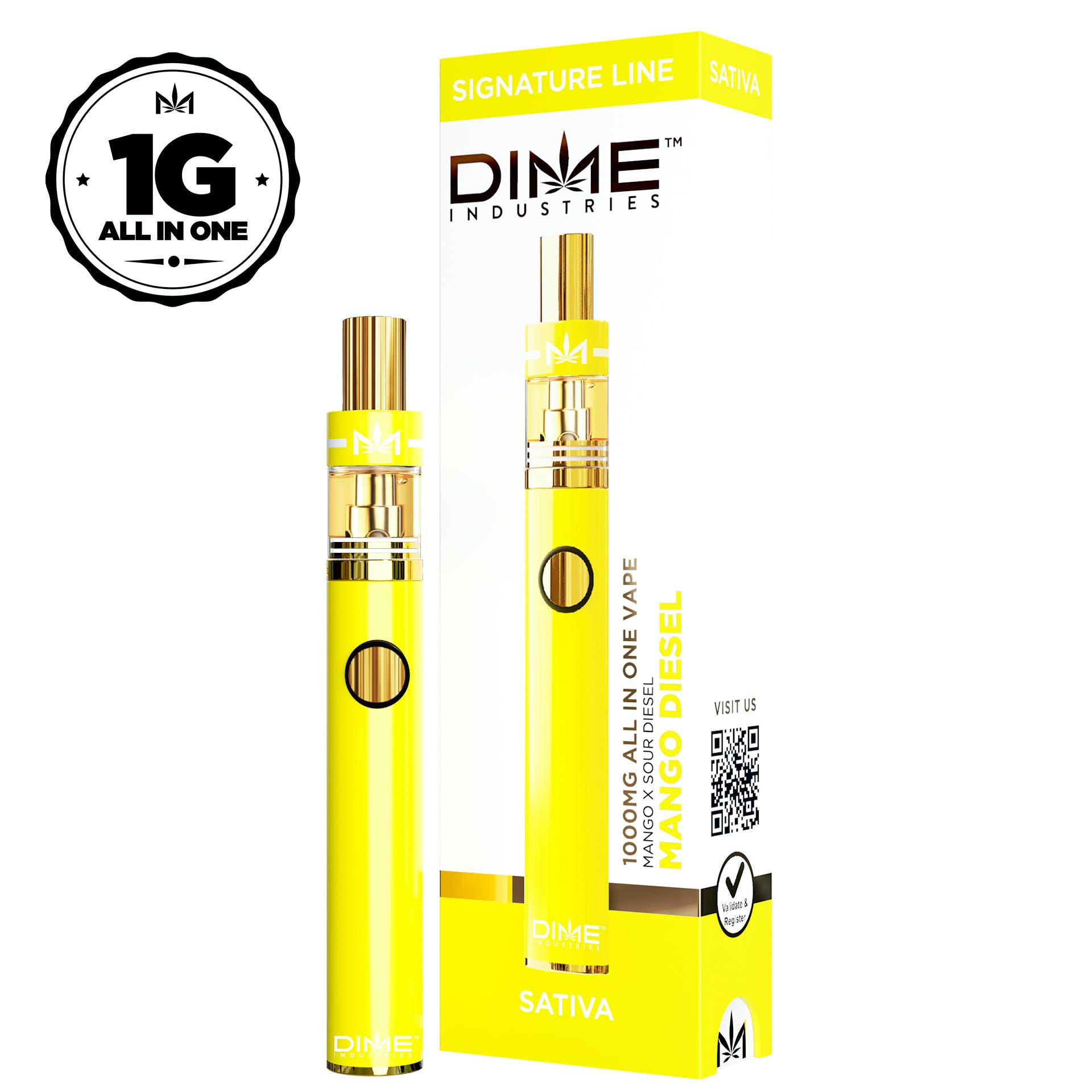 Mango Diesel - All in One Vape - 1g - Dime Industries - D