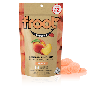 FROOT - Froot | Gummies | Peach | CBD:THC 1:1 | 10 pc