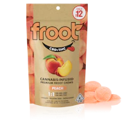 Froot Peach 1:1 CBD:THC Gummies - 100mg CBD: 100mg THC