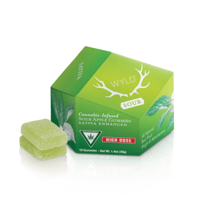 WYLD - Wyld Sour Apple Gummies 200mg Main Image