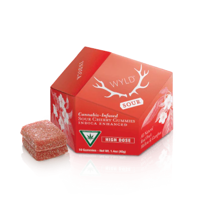 WYLD - Wyld Sour Cherry Gummies 200mg Main Image