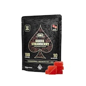 Heavy Hitters | Guava Strawberry | Live Rosin Gummies | [100mg] 10pc Live Rosin | Sativa