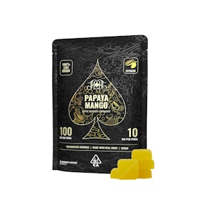 HEAVY HITTERS - Heavy Hitters | Papaya Mango | Live Rosin Gummies | [100mg] 5pk | Hybrid