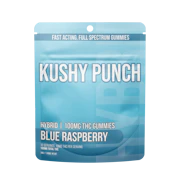 Kushy Punch - Hybrid Blue Raspberry INDIVIDUAL GUMMIES 100MG