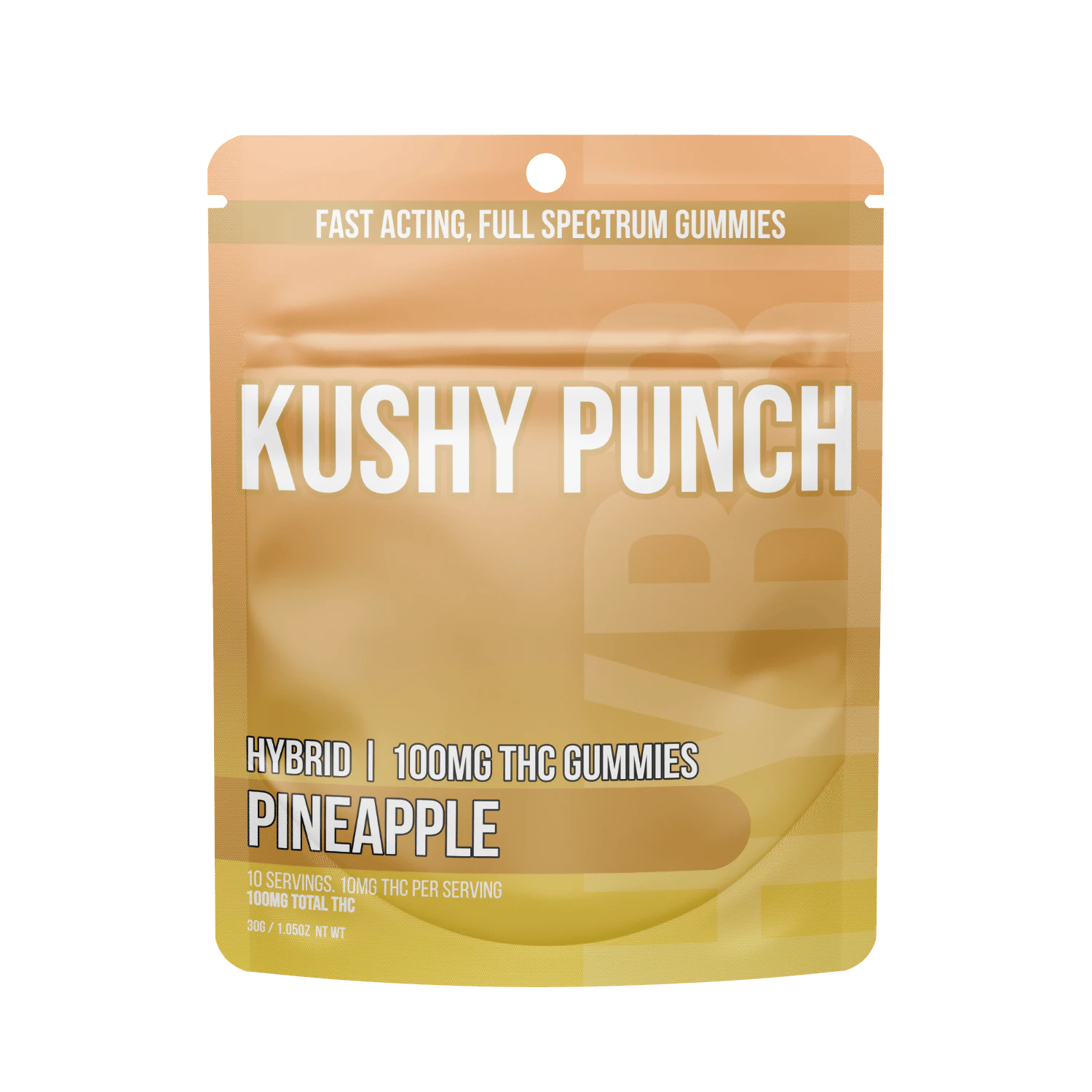 Kushy Punch - Kushy Punch - Hybrid Pineapple Gummy 100mg | E2 Main Image