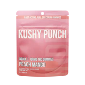 Kushy Punch - Indica Peach Mango INDIVIDUAL GUMMIES 100MG