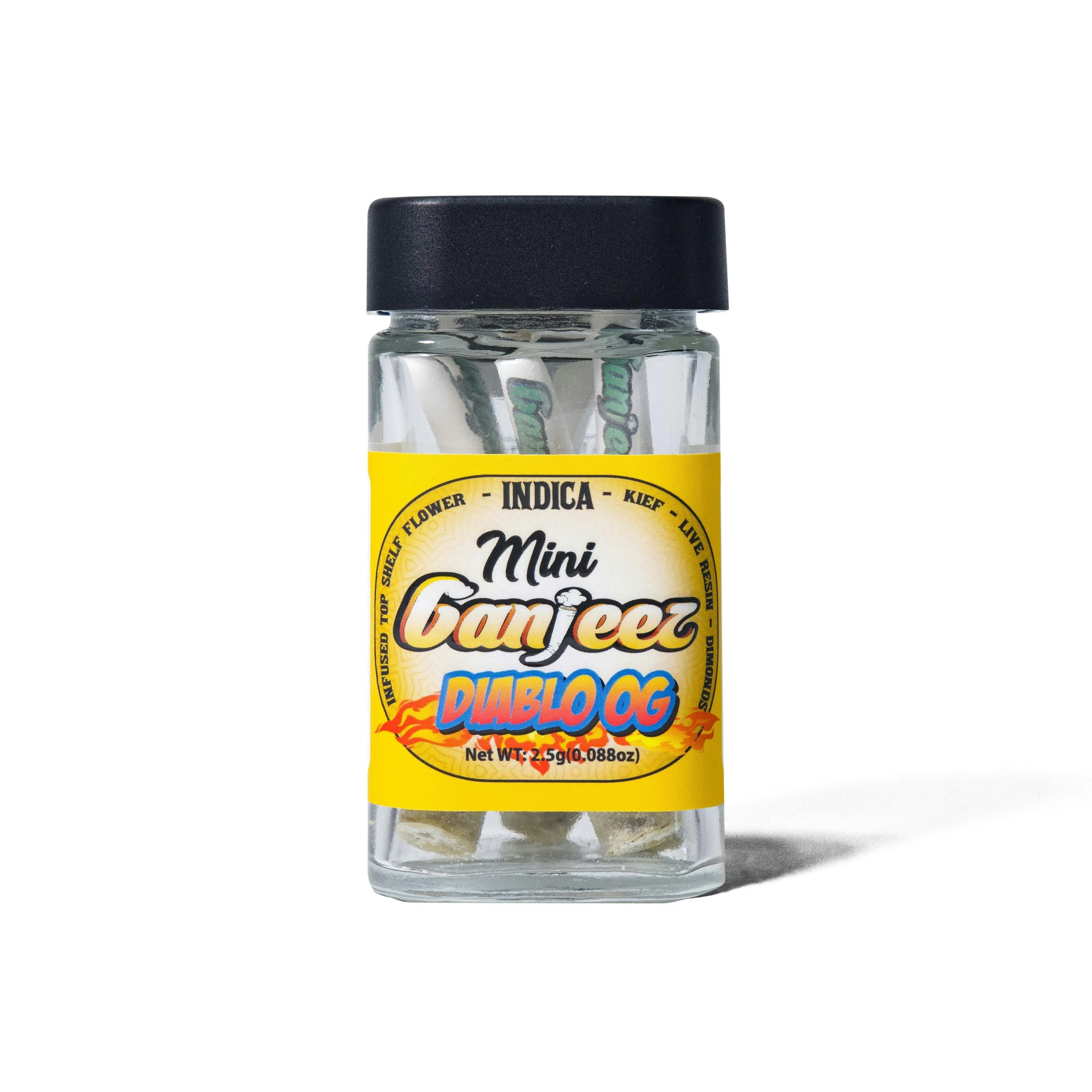 Ganjeez - Diablo OG - 5pk Triple Infused Mini Pre-rolls (Ganjeez) Main Image
