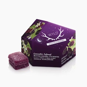 WYLD - Boysenberry 1:1:1 CBD:CBN + Indica Enhanced Gummies 100mg CBD 100mg CBN