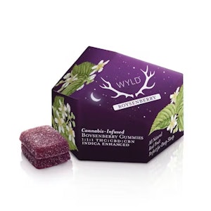 WYLD - Wyld Boysenberry THC : CBD : CBN 100mg THC : 100mg CBD : 100mg CBN Edibles
