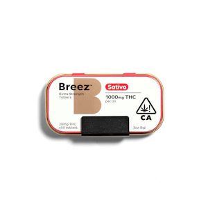 Breez | Extra Strength | Sativa Tablet Tin | 1000mg