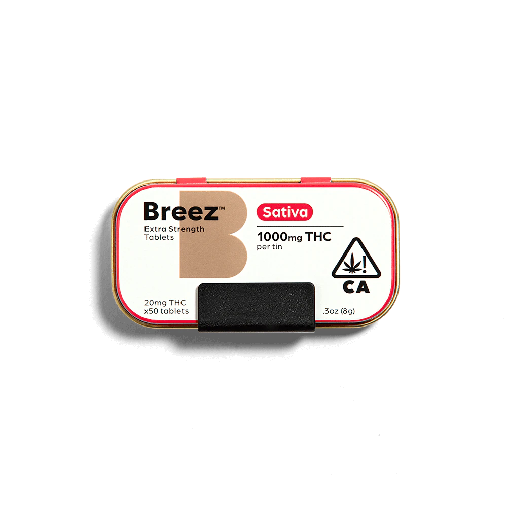 Breez - Breez | Sativa Tablet Tin | 1000mg THC total Main Image