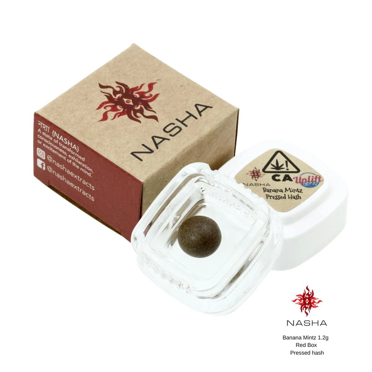 NASHA - NASHA 1.2g Red Pressed Hash Gush Mints Main Image