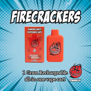 FIRECRACKERS (CA) - DISPOSABLE - ORANGE SHERBERT 1G - FIRECRACKERS